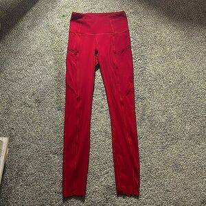 Lulu lemon Red leggings XS